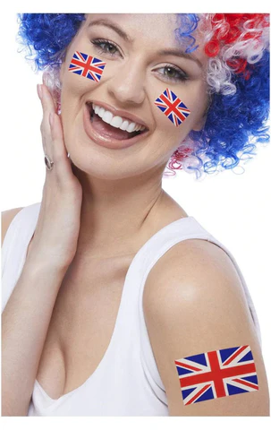 unisex union jack body tattoo