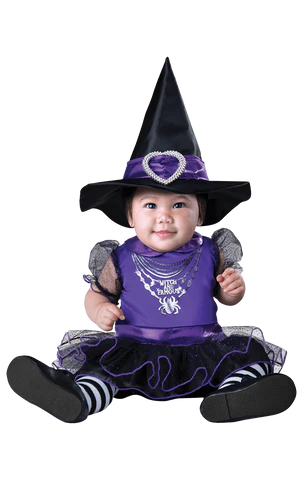 Baby witch and famous costume