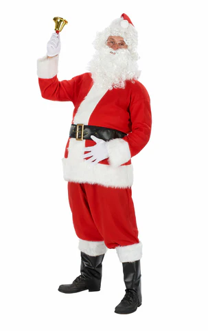 adult plush santa costume