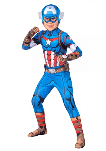 Kids Captain America Zentai Costume