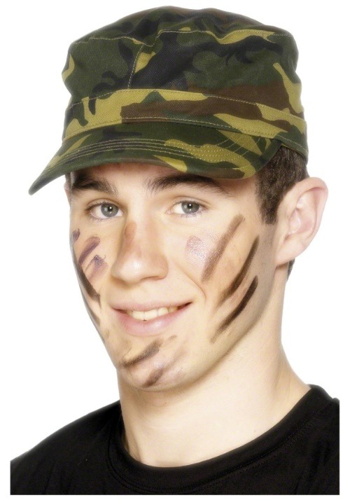 Green Camouflage Army Cap