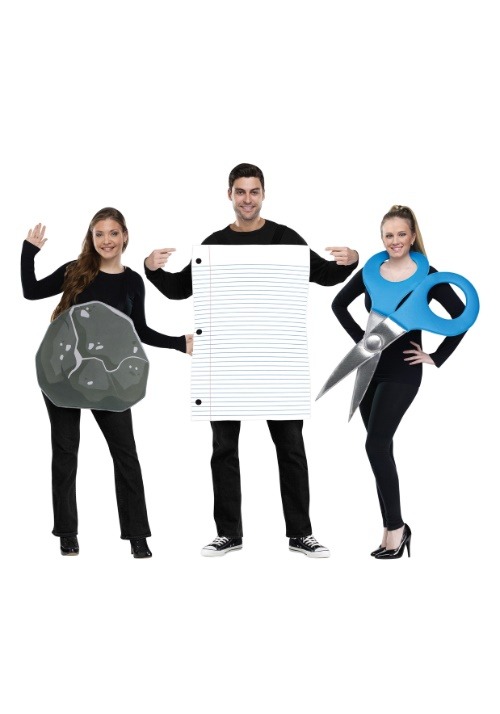 Rock, Paper, Scissors Adult Costume