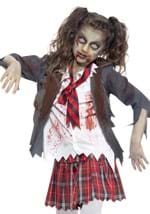 Kids Zombie School Girl Costume