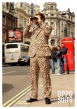 Mens Jaguar Animal Printed Suit Image 2