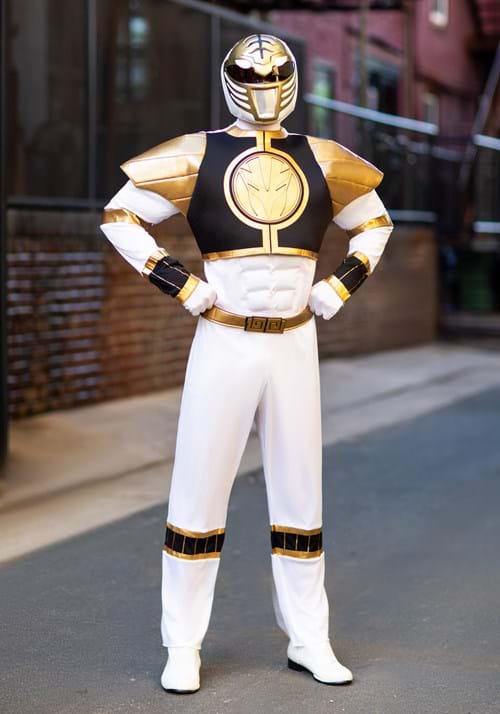 White Ranger Classic Muscle Adult Costume
