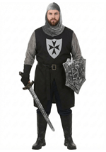 Plus Size Black Knight Costume