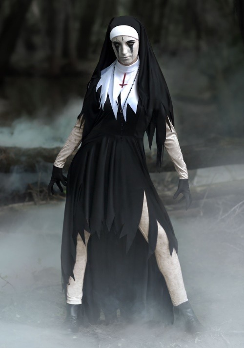 Womens Dreadful Nun Plus Size Costume