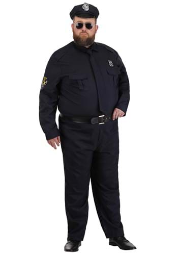 Plus Men's Cop Costume