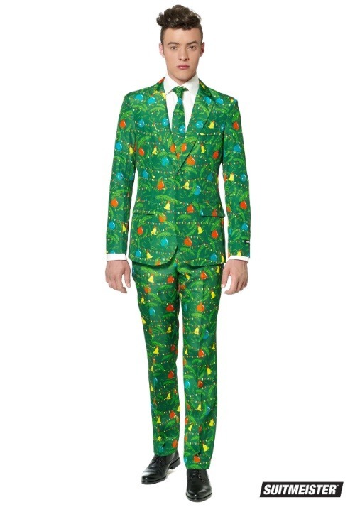 Green Christmas Tree Mens Suitmiester Suit