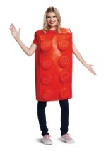 Adult LEGO Red Brick Costume 2