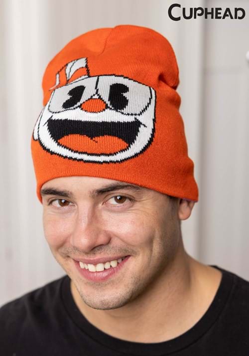 Reversible Cuphead Knit Hat Main