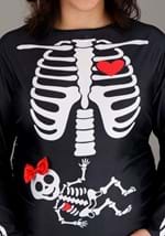 Plus Size Womens Maternity Skeleton Costume Alt 2