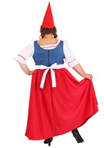 Plus Size Women's Garden Gnome Costume Alt 1