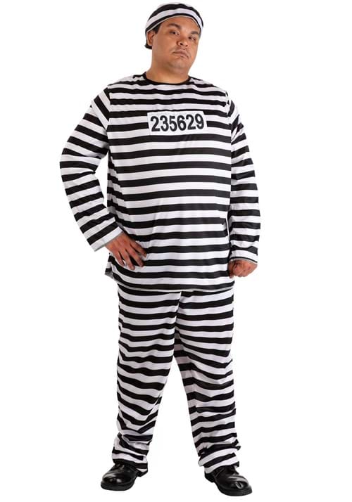 Plus Size Men's Prisoner Costume