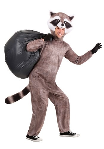 Adult Realistic Raccoon Costume Main 2