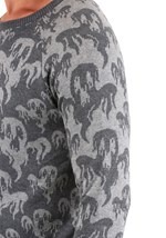 Adult Ghoulish Ghosts Halloween Sweater alt5