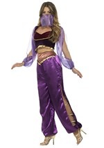 Womens Purple Belly Dancer Costume Alt 1