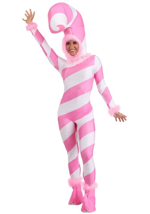 Women's Pink Candy Cane Jumpsuit