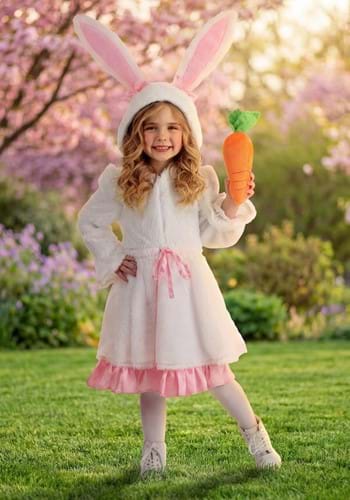 Toddler Fuzzy White Rabbit Costume
