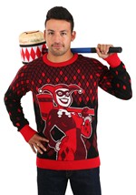 Harley Quinn Hammer Time Ugly Christmas Sweater Alt 2