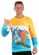 Adult Mele Kalikimaka Surfing Santa Ugly Christmas Sweater4