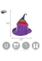 Rainbow Borealis Heartfelted Witch Hat Alt 8