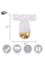 Unicorn Costume Back Hooves Gold Alt 3