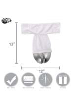 Unicorn Costume Back Hooves Silver Alt 4