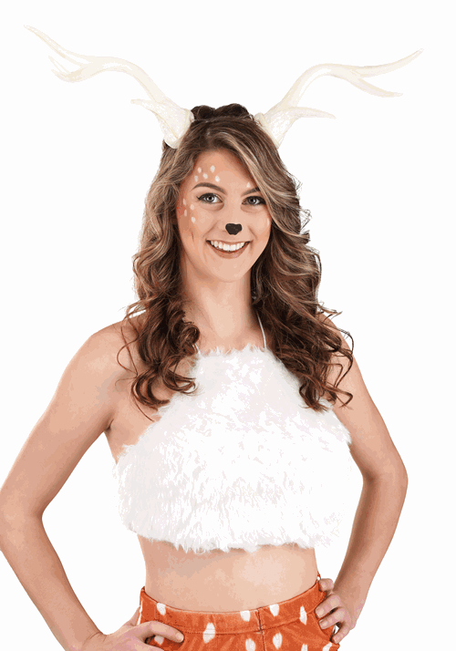 Light-Up Deer Antlers White LumenHorns