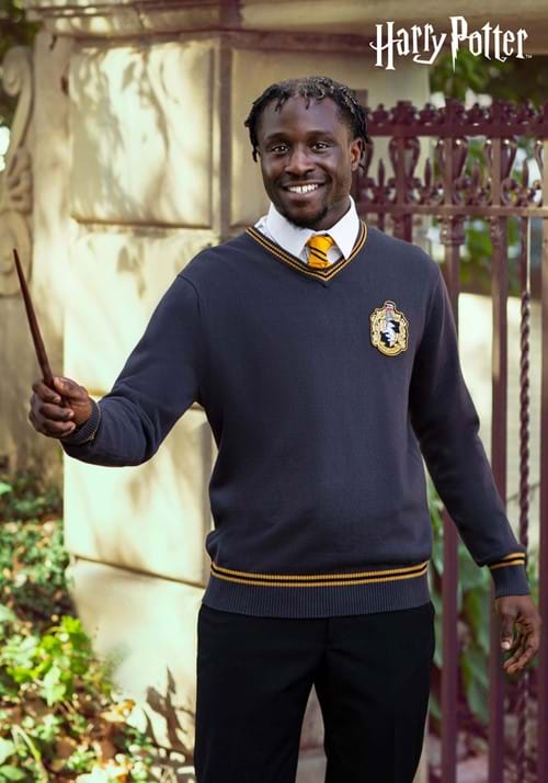 Adult Hufflepuff Uniform Harry Potter Sweater-2 upd