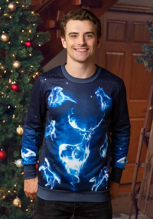 Adult Harry Potter Patronus Ugly Sweatshirt-2 upd-0
