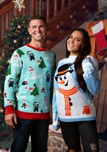 Friendly Snowman Ugly Christmas Sweater Alt 6