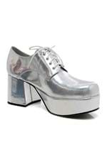 Mens Silver Hologram Pimp Shoe