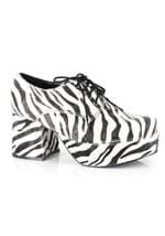 Mens Zebra Hologram Pimp Shoe