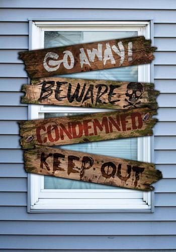 Haunted Window Boards w/ Words