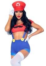 Sexy Piece Red Gamer Babe Women's Costume Alt 2