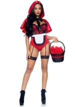 Sexy Naughty Miss Red Women's Costume Alt 2