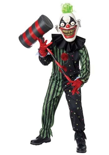 Boy's Crazy Eyed Clown Child Costume