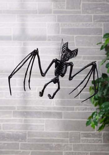 22" Medium Black Bat Skeleton