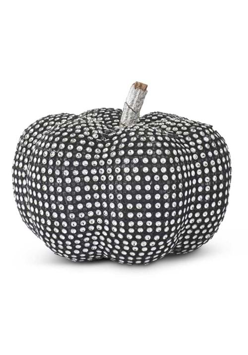 5 Black Pumpkin with Rhinestones