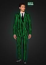Suitmeister Oversized Glow in the Dark Pinstripe Black Suit 