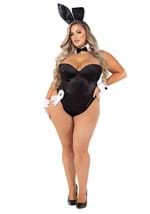 Womens Plus Black Playboy Bunny Costume