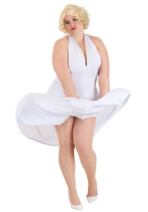 Plus Size Deluxe Marilyn Halter Dress Costume