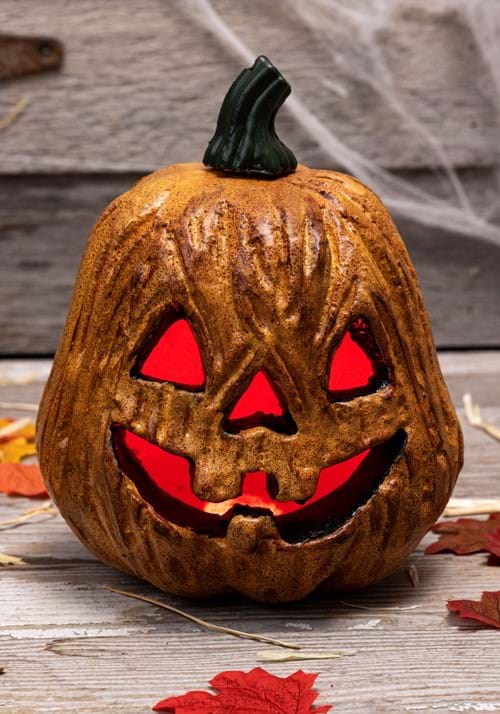 Light Up Jack O Lantern with Red Lights