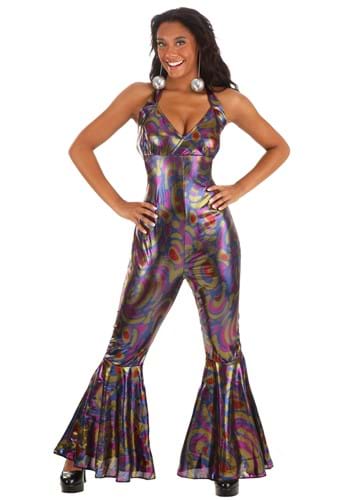 Women's Sexy Disco Jumpsuit Costume