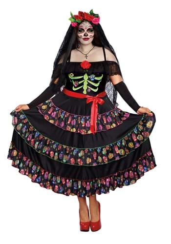 Women's Plus Size Lady of the Dead Costume