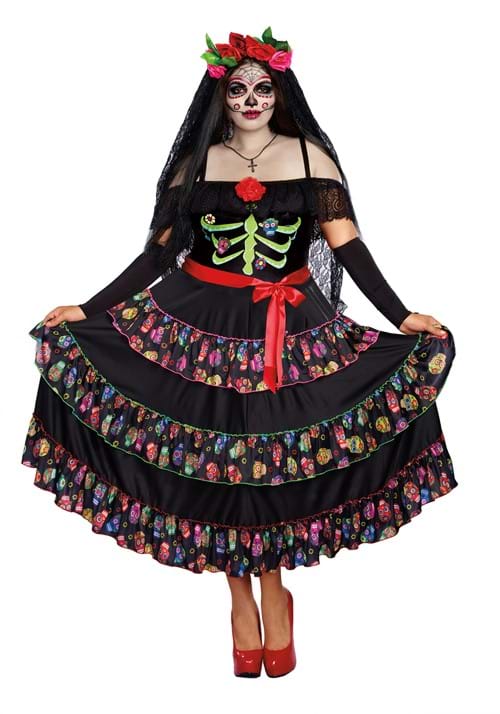 Women's Plus Size Lady of the Dead Costume