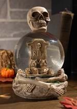 6 Inch Skeleton Water Globe with RIP Tombstone