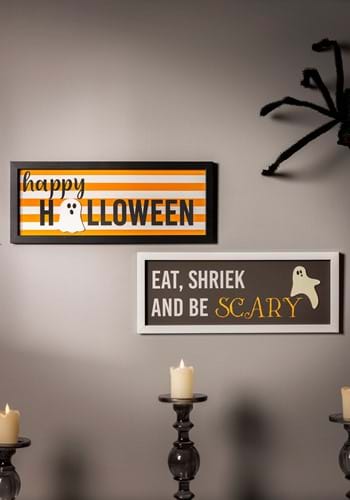 Wood Ghostly Wall Décor Set