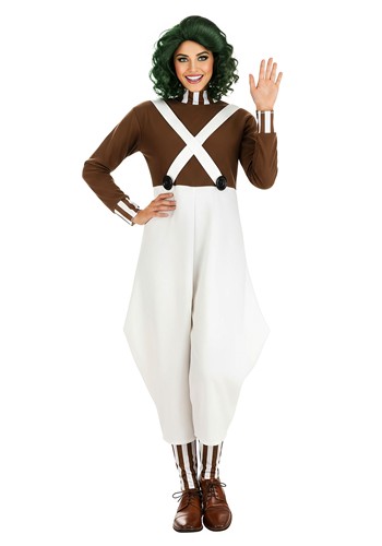 Willy Wonka Adult Oompa Loompa Costume Alt 2